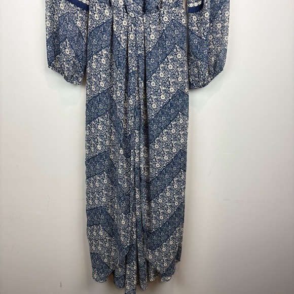 California Moonrise Boho Floral Maxi Dress | Free-Flowing Wildflower Aesthetic - Picture 3 of 15